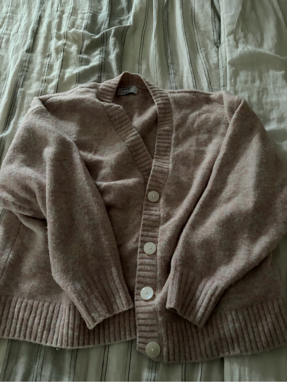 Old Navy Dusty Blush Button-Up Cardigan